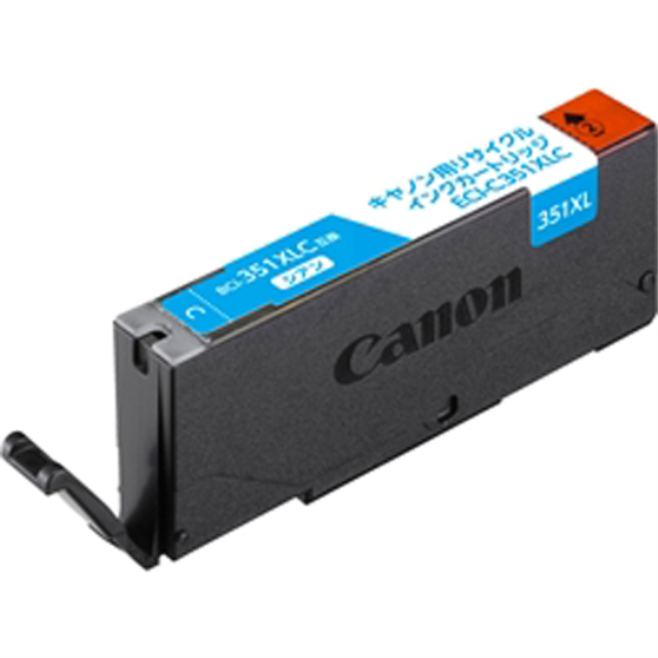 ELECOM エコリカ リサイクルインクカートリッジ/CANON/BCI-351XLC互換/シアン ECI-C351XLC