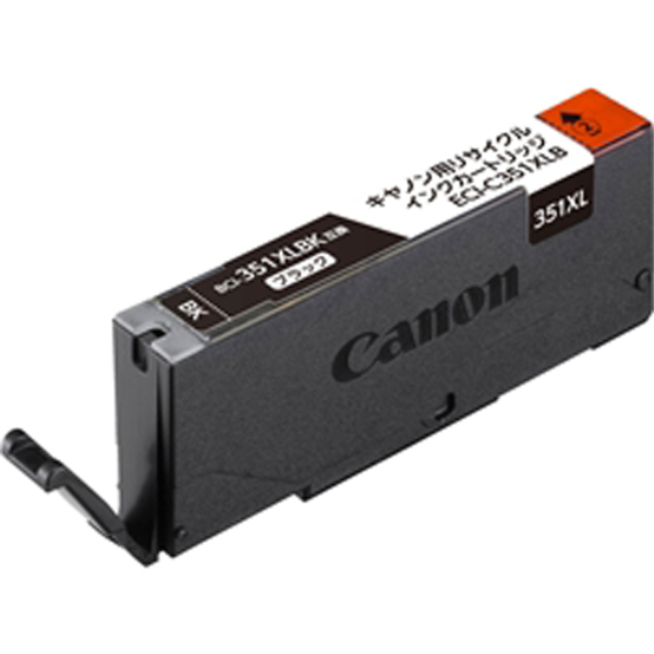 ELECOM エコリカ リサイクルインクカートリッジ/CANON/BCI-351XLBK互換/ブラック ECI-C351XLB