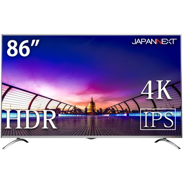 【別途送料有り】 JAPANNEXT 【法人限定】86型/3840×2160/HDMI /ブラック/スピーカー：あり JN-IPS8600UHDR-KG