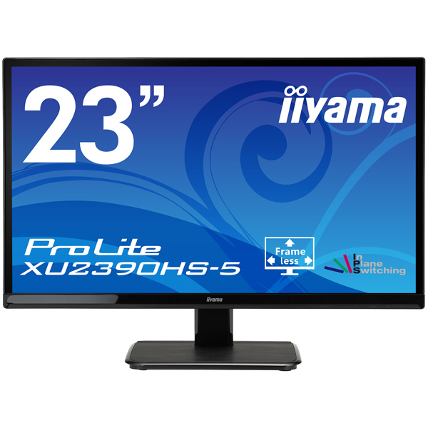 iiyama 23型ワイド液晶ディスプレイ ProLite XU2390HS-5 (AH-IPSパネル/フルHD/D-Sub/HDMI) XU2390HS-B5