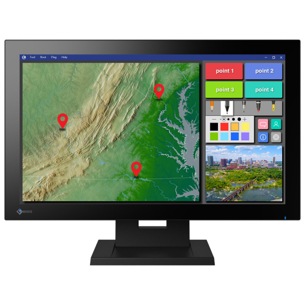 EIZO 54.7cm（21.5）型タッチパネル装着カラー液晶モニター DuraVision FDF2182WT-T ブラック FDF2182WT-TBK