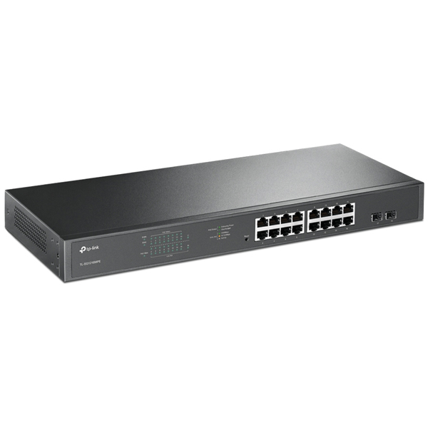 TP-LINK JetStream 16-Port Gigabit Easy Smart PoE/PoE+ Switch TL-SG1218MPE