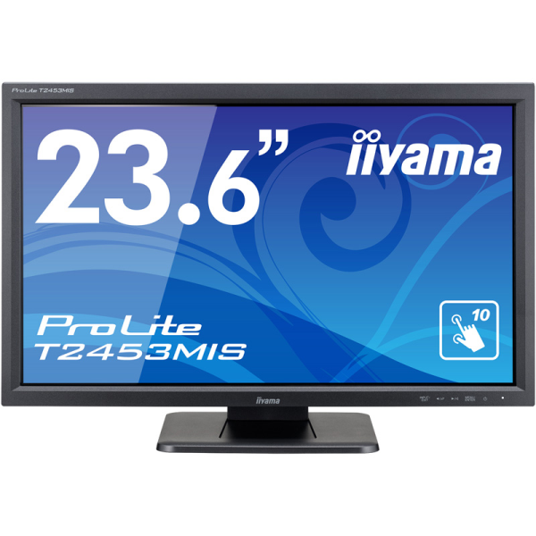 iiyama タッチパネル液晶ディスプレイ 23.6型 / 1920x1080 / D-sub、HDMI、DisplayPort / ブラック T2453MIS-B1