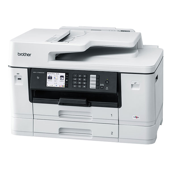 ブラザー工業 A3インクジェット複合機 （FAX/ADF/30万ページ耐久/自動両面/2段トレイ） MFC-J7300CDW