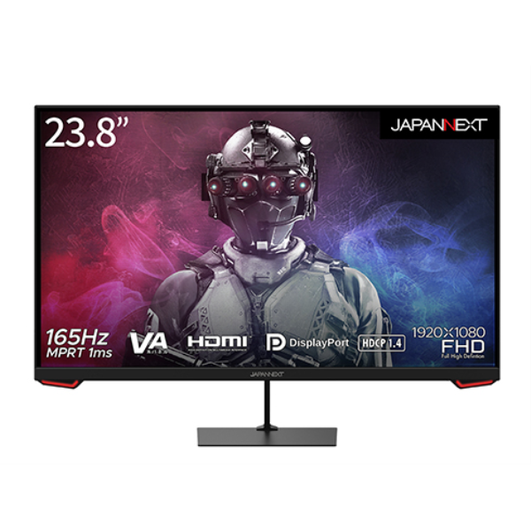 JAPANNEXT ゲーミング液晶ディスプレイ 23.8型/1920×1080/HDMI、DisplayPort/スピーカー：なし JN-VG238FHD165