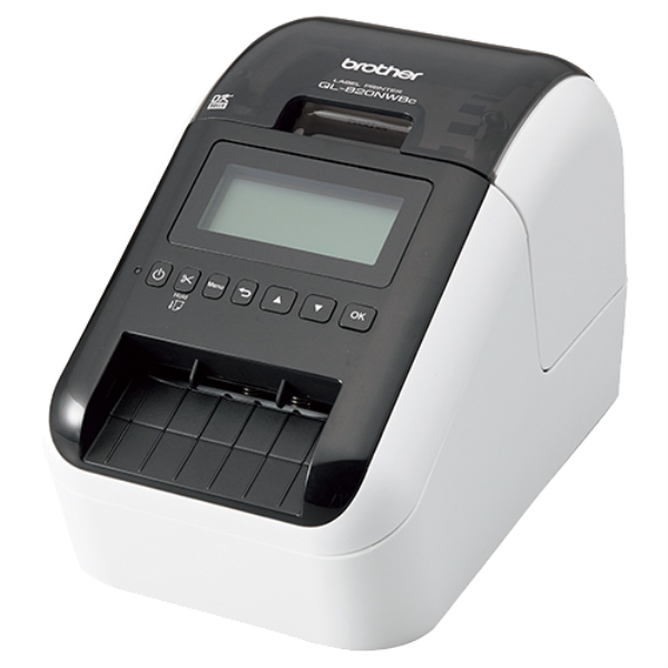 ブラザー工業 2.5インチ感熱ラベルプリンター/300dpi/USB/有線・無線LAN/Bluetooth/黒赤印刷 QL-820NWBc