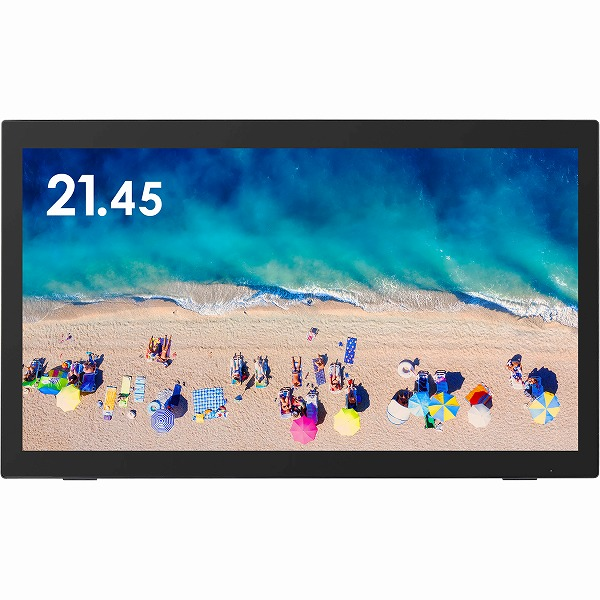グリーンハウス 21.45型タッチパネルLED液晶ディスプレイ/1920×1080/HDMI、DisplayPort、mini D-Sub15/ブラック/スピーカ GH-LCT22D-BK