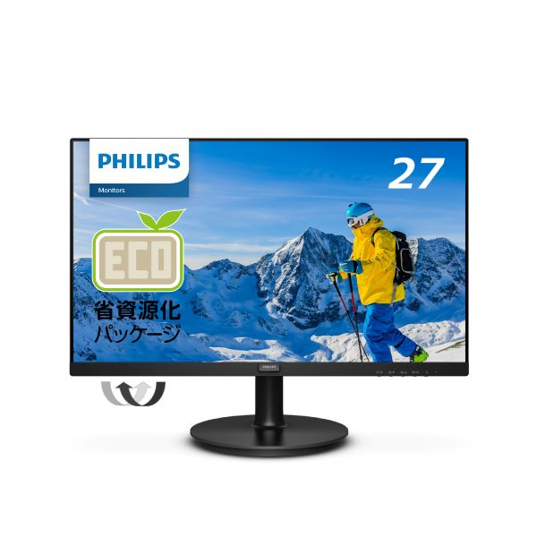 PHILIPS(ディスプレイ) 液晶ディスプレイ 27型/1920×1080/HDMI、D-Sub/ブラック/スピーカー有/5年間フル保証 271S9A/11
