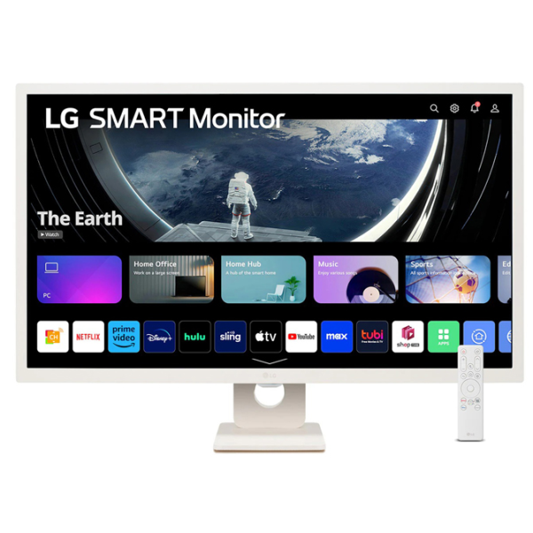 LG Electronics Japan スマートモニター31.5型/1920×1080/HDMI、USBダウンストリーム/WH/スピーカー/WebOS23/LAN/スタンド型 32SR50F-W