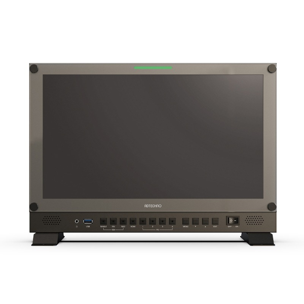 エーディテクノ 12G-SDI対応4K UHDプレビューディスプレイ15.6型/3840×2160/12G-SDI、3G-SDI、HDMI/黒/スピーカー UH1561S