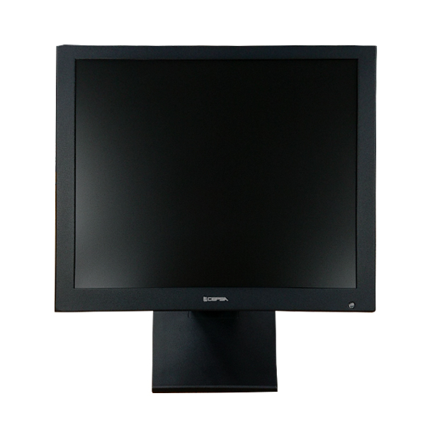 ASK TRADING メタルキャビネット液晶監視モニター17型/1280×1024ドット/BNC、HDMI、VGA/黒/スピーカー/CVBS信号対応 LAD-DT17S