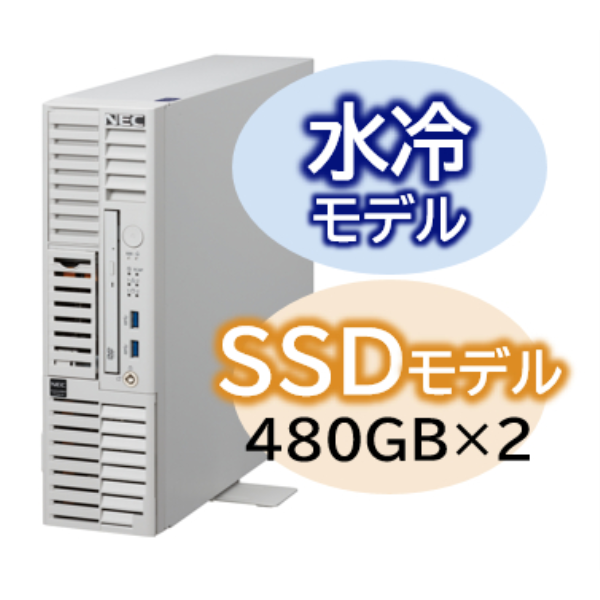 NEC Express5800/D/T110m-S 水冷モデル Xeon E-2414 4C/16GB/SSD 480GB*2 RAID1/W2022/タワー 3年保証 NP8100-2994YP3Y