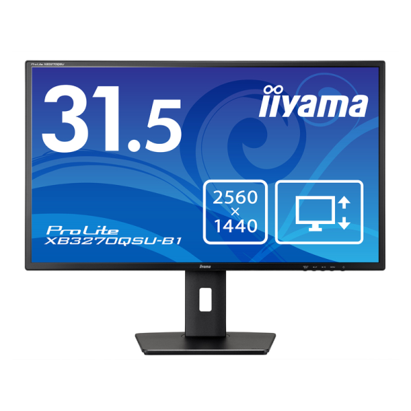 iiyama 液晶ディスプレイ 31.5型/2560×1440/HDMI、DisplayPort/ブラック/スピーカー/IPS方式 XB3270QSU-B1