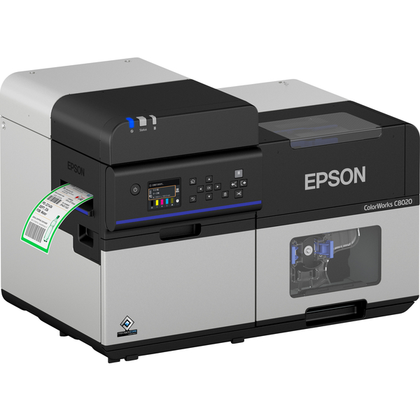 EPSON カラーラベルプリンター/マットインク対応モデル/用紙幅4インチ/4色/オートカッター CW-C8020M