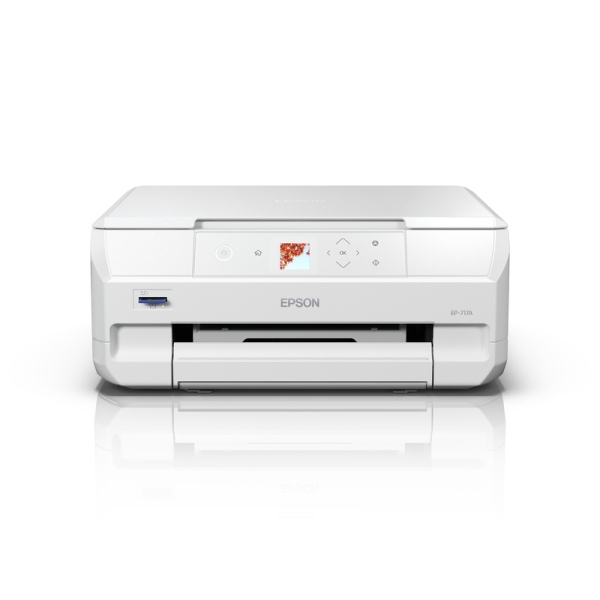 EPSON A4カラーインクジェット複合機/Colorio/6色/無線LAN・Wi-Fi/1.44型液晶 EP-717A