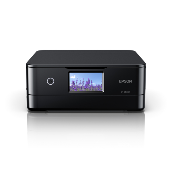 EPSON A4カラーインクジェット複合機/Colorio/6色/無線LAN・Wi-Fi/4.3型ワイドタッチパネル/ブラック EP-887AB