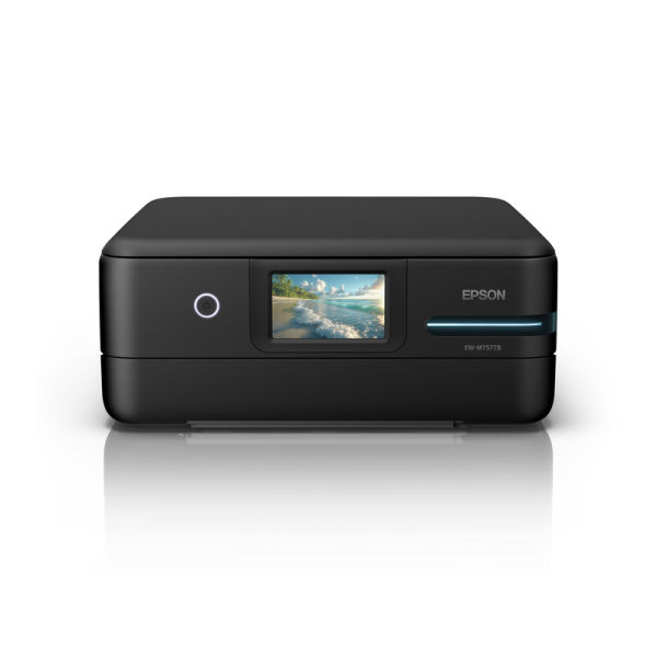 EPSON A4カラーインクジェット複合機/エコタンク搭載モデル/5色/無線LAN・Wi-Fi/4.3型ワイドタッチパネル/黒 EW-M757TB