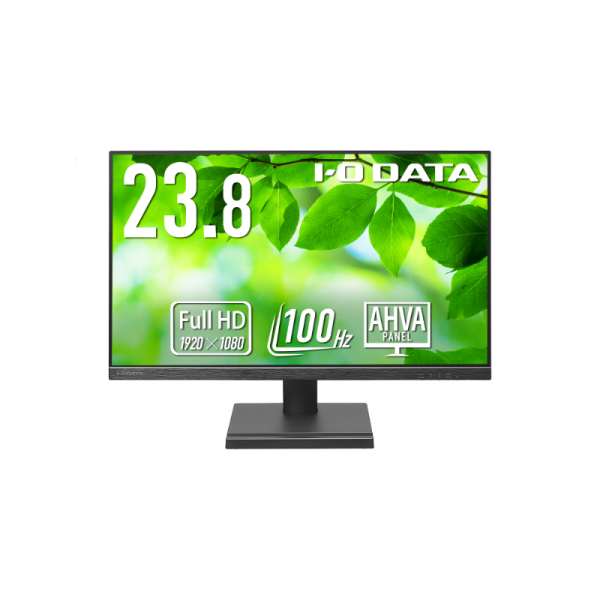 I-O DATA ワイド液晶ディスプレイ 23.8型/1920×1080/HDMIDisplayPort/BK/5年保証/100Hz対応/フリースタイルスタンド LCD-D242SA-F