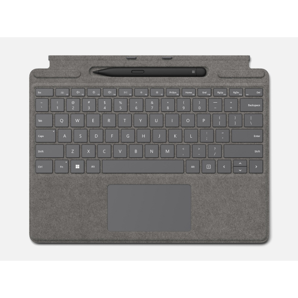 Microsoft(Surface) 【法人限定】Surface Pro キーボード （ペン収納付き/スリム ペン付き）(プラチナ) 13インチ用 8X8-00182