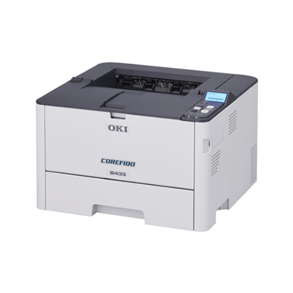 OKI 【7年間無償保証/メンテナンス品無償提供】A4モノクロLED B433dn 高解像度・コンパクトモデル COREFIDO EX B433DN