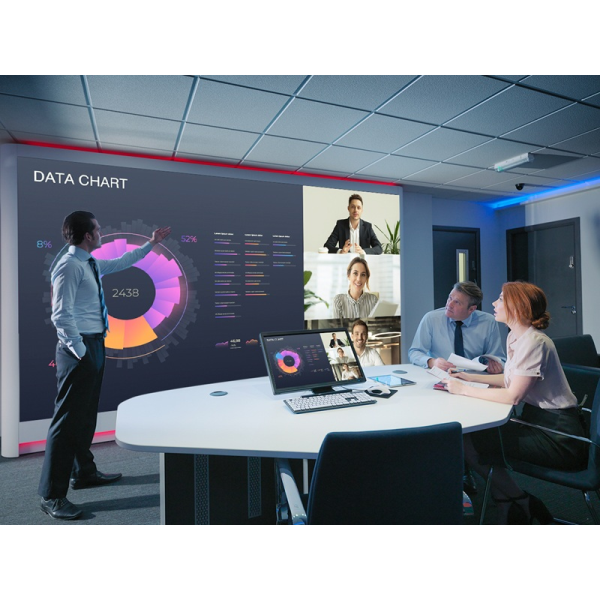 【別途送料有り】 SHARP 【法人限定】屋内用LEDディスプレイキットモデル/162型/1920×1080/LAN/黒/1.8mmピッチ/600cd/m2/24時間 LD-EC181-F