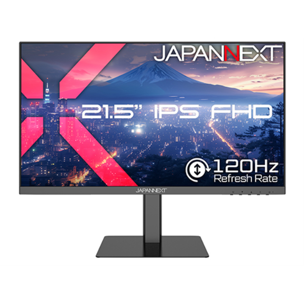 JAPANNEXT 液晶ディスプレイ 21.5型/1920×1080/HDMI×1、DP×1/ブラック/スピーカー有/2年保証 JN-215IPS120F-HSP