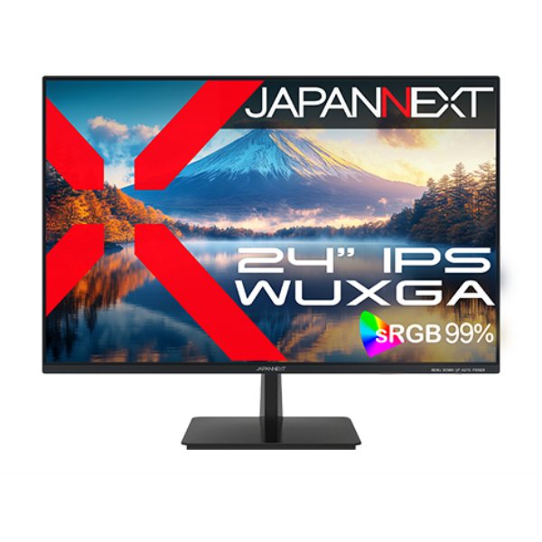 JAPANNEXT 液晶ディスプレイ 24型/1920×1200/HDMI×1、VGA×1/ブラック/スピーカー無/2年保証 JN-i24WUXGA
