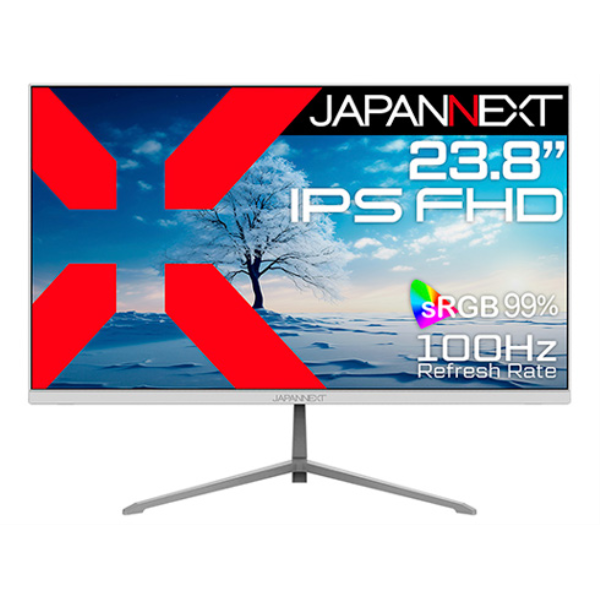 JAPANNEXT 液晶ディスプレイ 23.8型/1920×1080/DP×1、HDMI×1、USB-C×1/ホワイト/スピーカー有/2年保証 JN-IPS238FHD2-C6-W