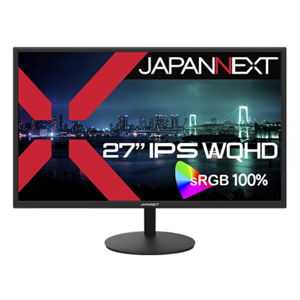 JAPANNEXT 液晶ディスプレイ 27型/2560×1440/DP×1、HDMI×1/ブラック/スピーカー有/2年保証 JN-IPS27Q