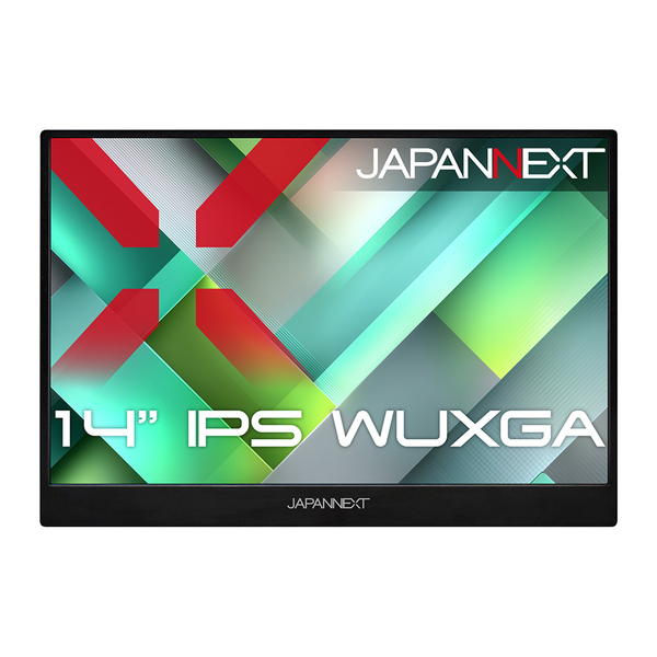 JAPANNEXT 液晶ディスプレイ 14型/1920×1200/miniHDMI×1、USB-C×2/ブラック/スピーカー有/2年保証 JN-MD-IPS14WX