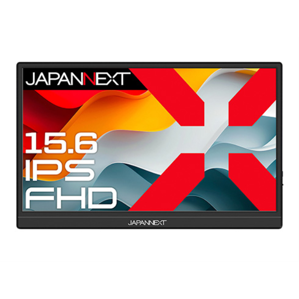 JAPANNEXT 液晶ディスプレイ 15.6型/1920×1080/miniHDMI×1、USB-C×1/ブラック/スピーカー有/2年保証 JN-MD-IPS156F2