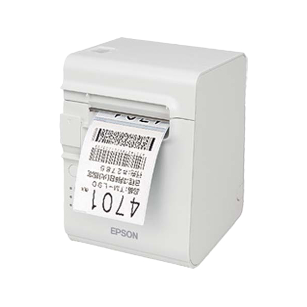 EPSON サーマルレシートプリンター/80mm/USB・有線・無線LAN/ラベル印刷対応/クールホワイト TML90UE431: