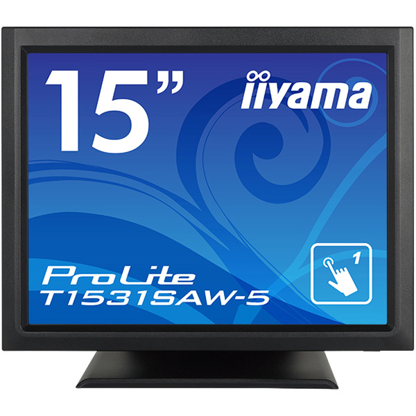 iiyama 15型タッチパネル液晶ディスプレイ ProLite T1531SAW-5（超音波方式/USB通信/シングルタッチ/防塵防滴) T1531SAW-B5: