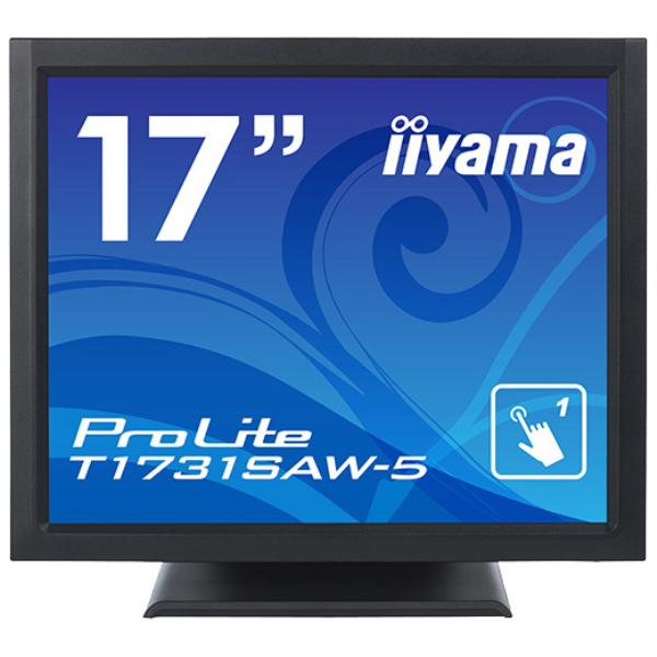 iiyama 17型タッチパネル液晶ディスプレイ ProLite T1731SAW-5（超音波方式/USB通信/シングルタッチ/防塵防滴） T1731SAW-B5: