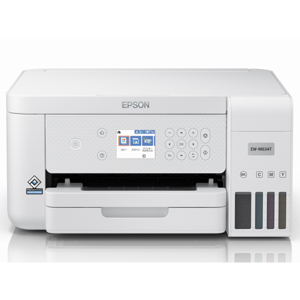 EPSON A4カラーインクジェット複合機/エコタンク搭載モデル/4色/Wi-Fi/2.4型液晶 EW-M634T:
