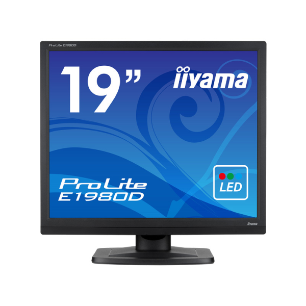 iiyama 液晶ディスプレイ 19型/1280×1024/D-SUB、DVI-D/ブラック/スピーカー：なし/SXGA E1980D-B1: