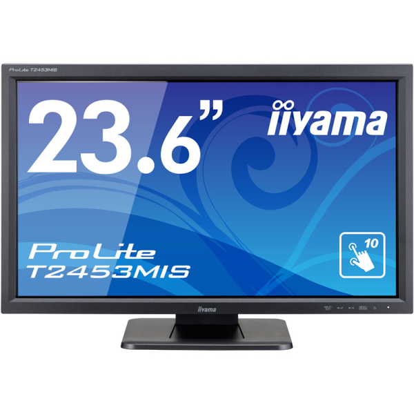 iiyama タッチパネル液晶ディスプレイ 23.6型 / 1920x1080 / D-sub、HDMI、DisplayPort / ブラック T2453MIS-B1: