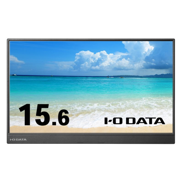 I-O DATA モバイルディスプレイ15.6型/1920×1080/HDMIミニ×1、USB Type-C(DisplayPort Alt Mode)×1/BK LCD-CF161XDB-M-AG: