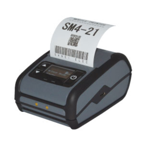 三栄電機 紙幅80mmモバイルタイプライン印字方式小型サーマルプリンタ(Bluetooth SPP・USB)有機ELディスプレイ SM4-31C: