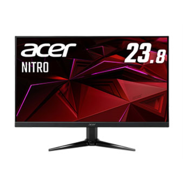 Acer NITRO 液晶ディスプレイ(23.8型/1920×1080、フルHD/HDMI、DP/ブラック/スピーカー/IPS/非光沢/250/1ms) QG241YM3bmiipx: