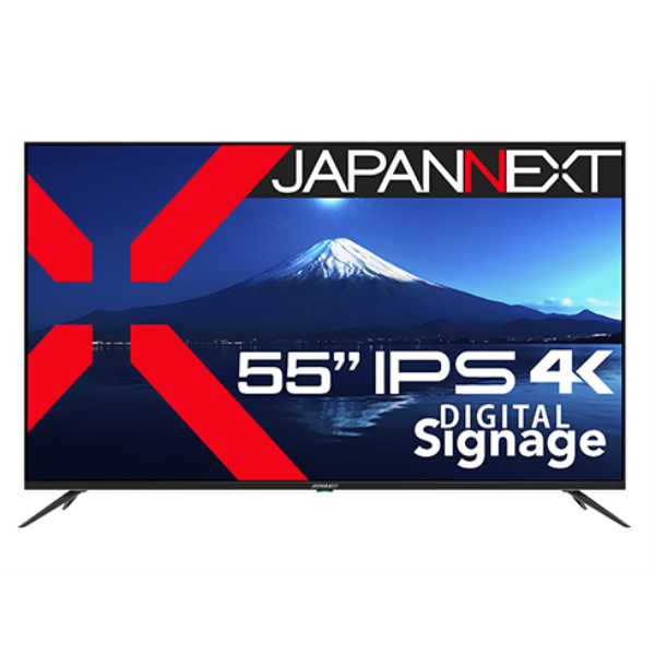 【別途送料有り】 JAPANNEXT 【法人限定】液晶ディスプレイ 55型/3840×2160/HDMI×3、USB×1/ブラック/スピーカー有/1年保証 JN-IPS5503TUHDR: